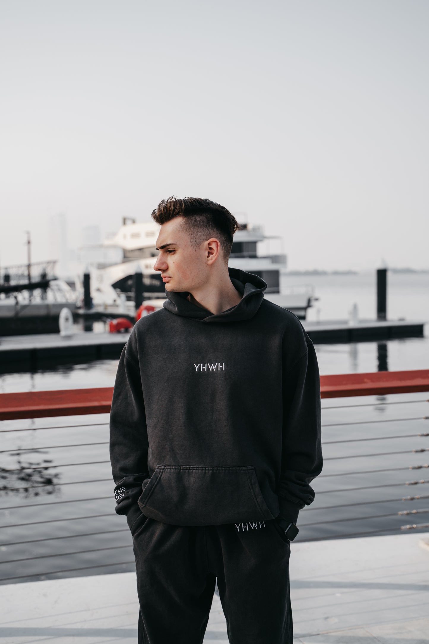 " YHWH " MENS BLACK LOUNGE SET * PRE-ORDER *