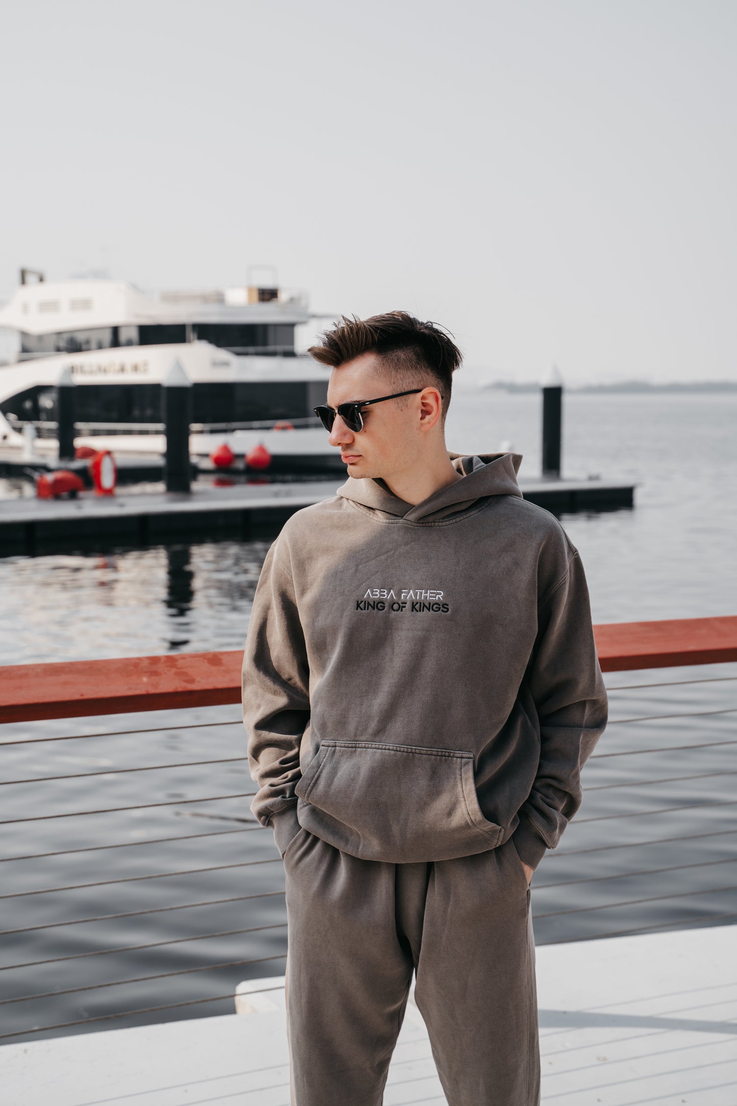 " ABBA FATHER " MENS BEIGE LOUNGE SET * PRE-ORDER *