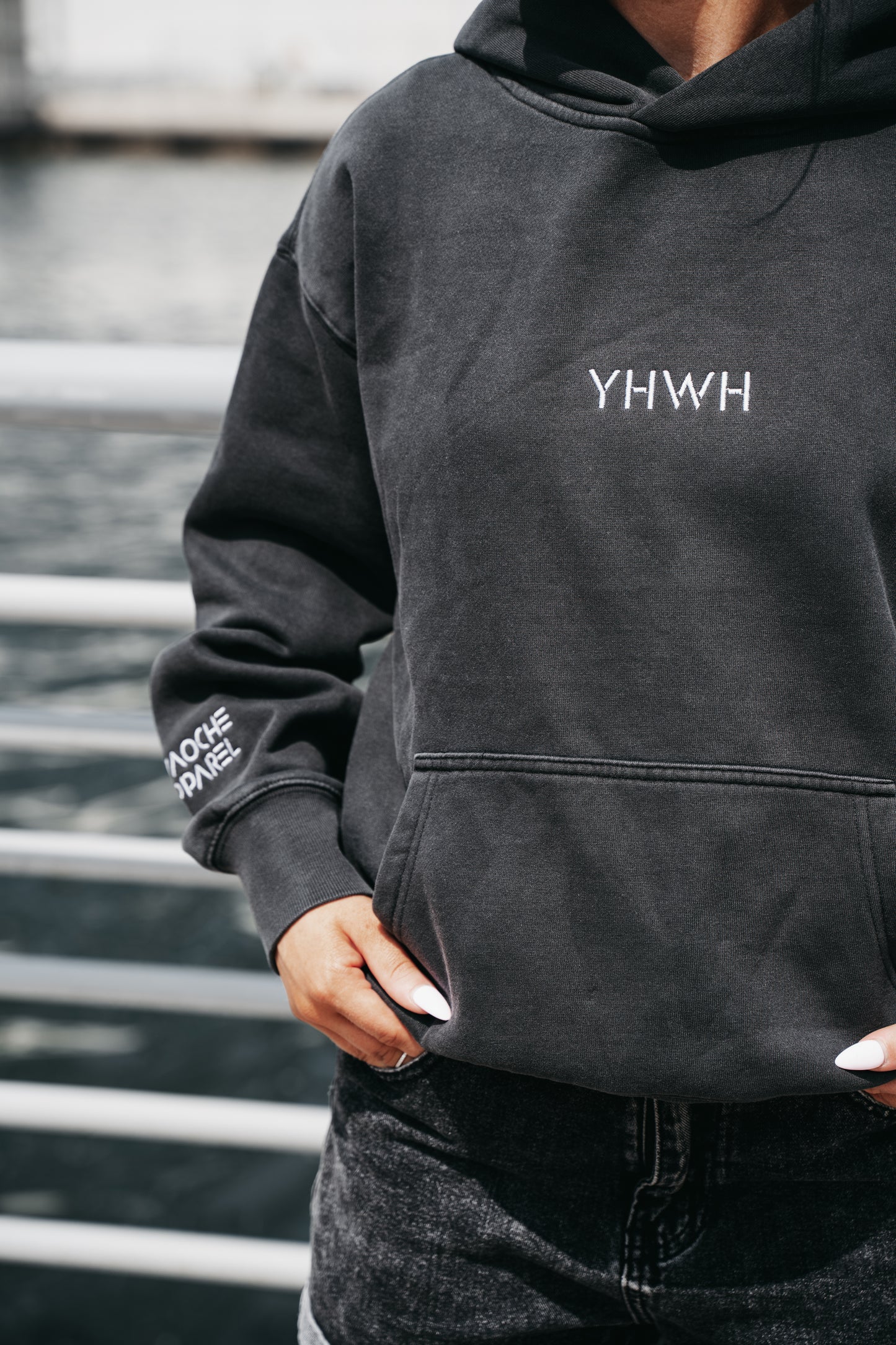 " YHWH " WOMENS DARK GREY HOODIE * PRE-ORDER *