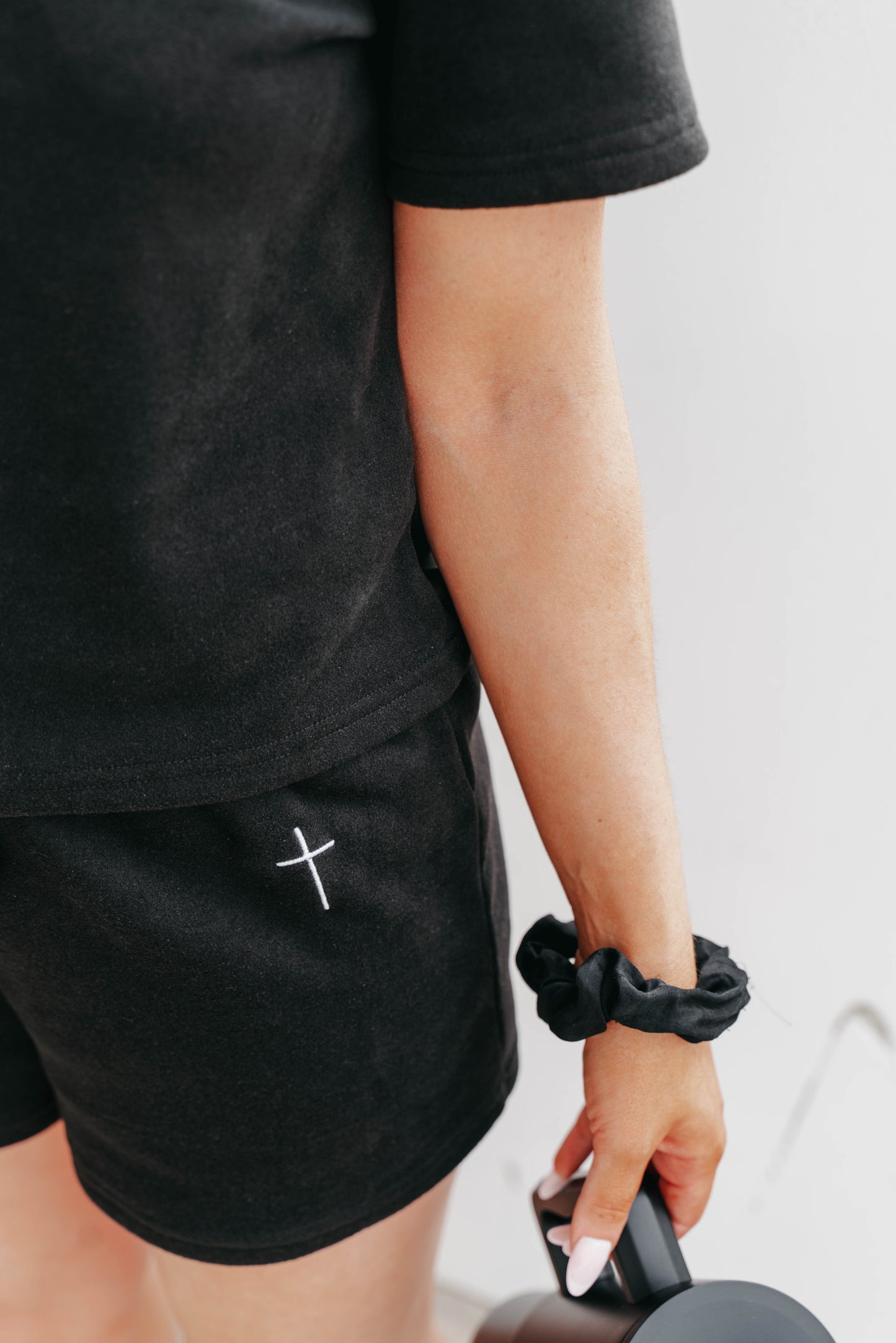 " THE CROSS " Women's Black 2 Piece Lounge Set