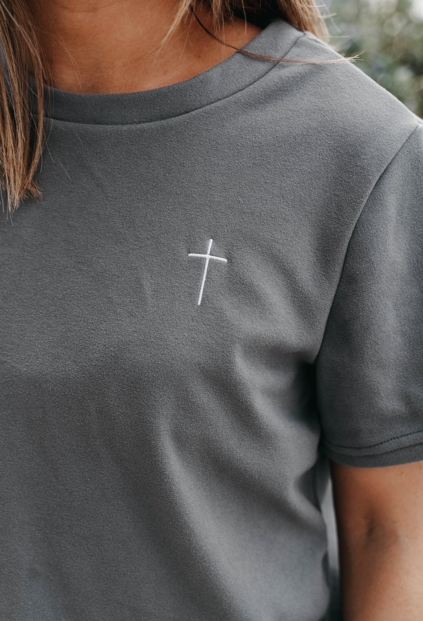 " THE CROSS " Women's Grey 2 Piece Lounge Set