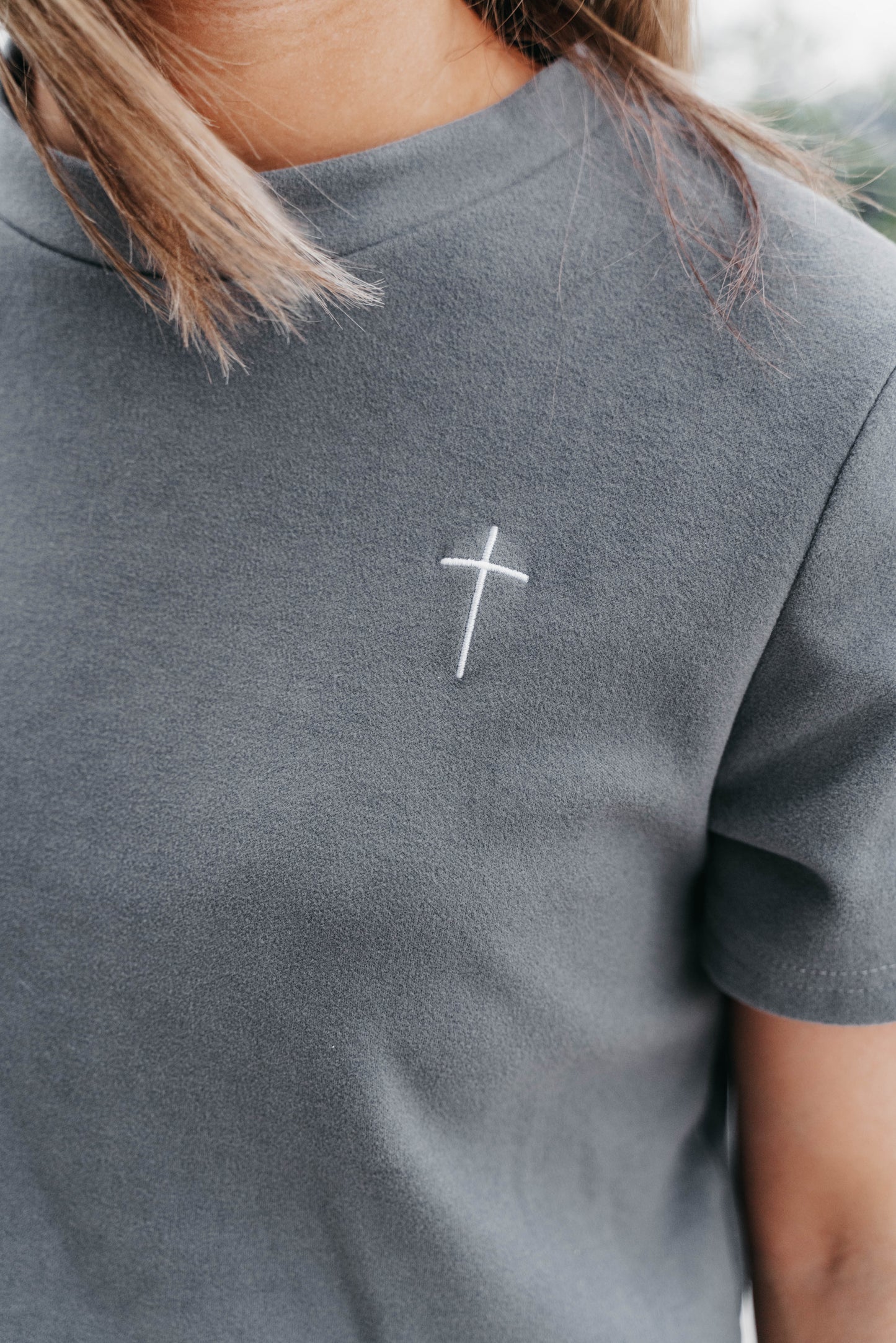 " THE CROSS " Women's Grey 2 Piece Lounge Set