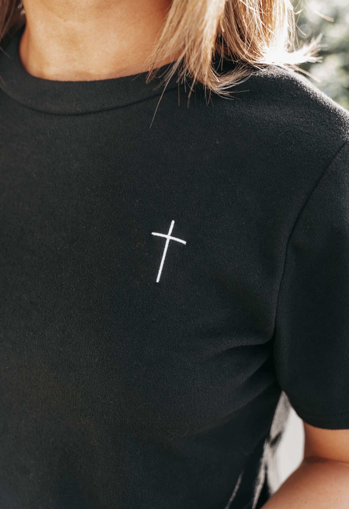 " THE CROSS " Women's Black 2 Piece Lounge Set