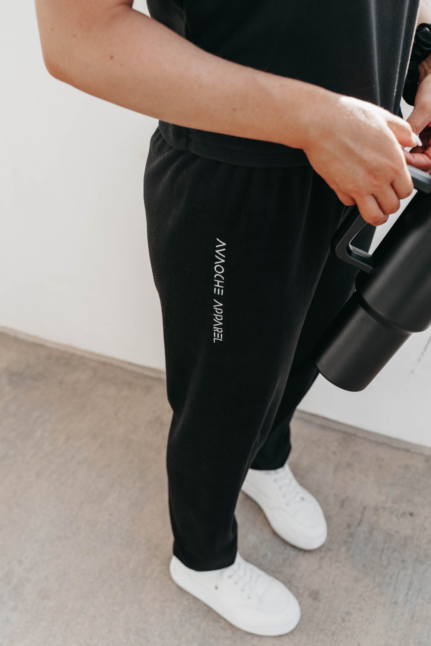 " THE CROSS " Women's Black 2 Piece Lounge Set