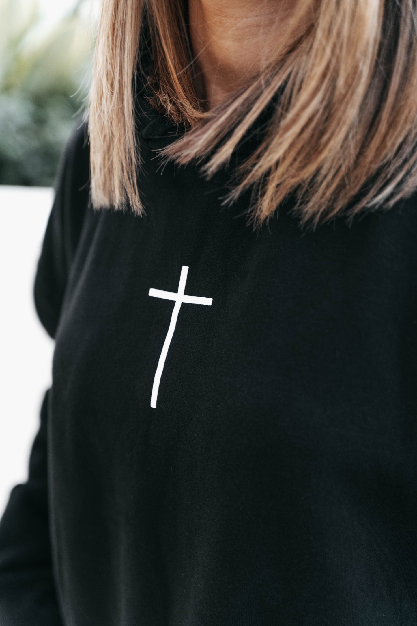 " WE OWE A DEBT " Women's Cropped Black Hoodie