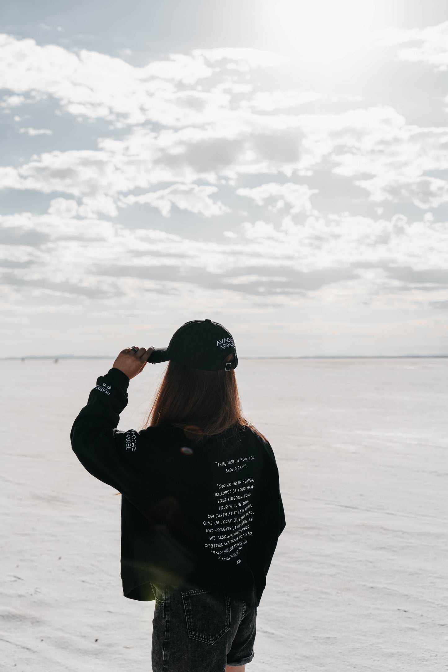 " PRAY DAILY " Unisex Black Distressed Cap