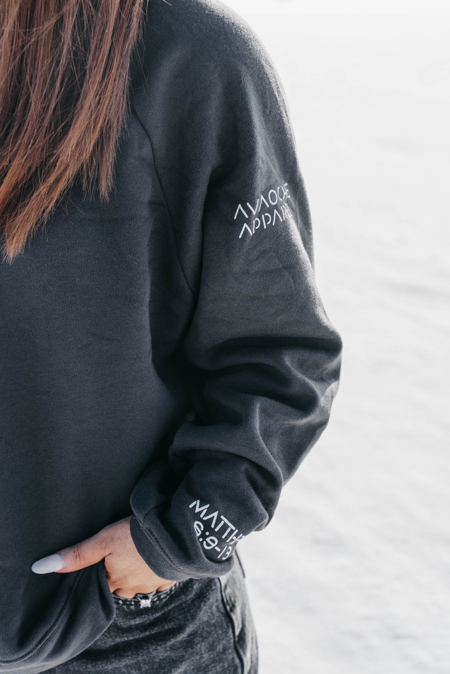 " PRAY DAILY " Women's Grey Crewneck