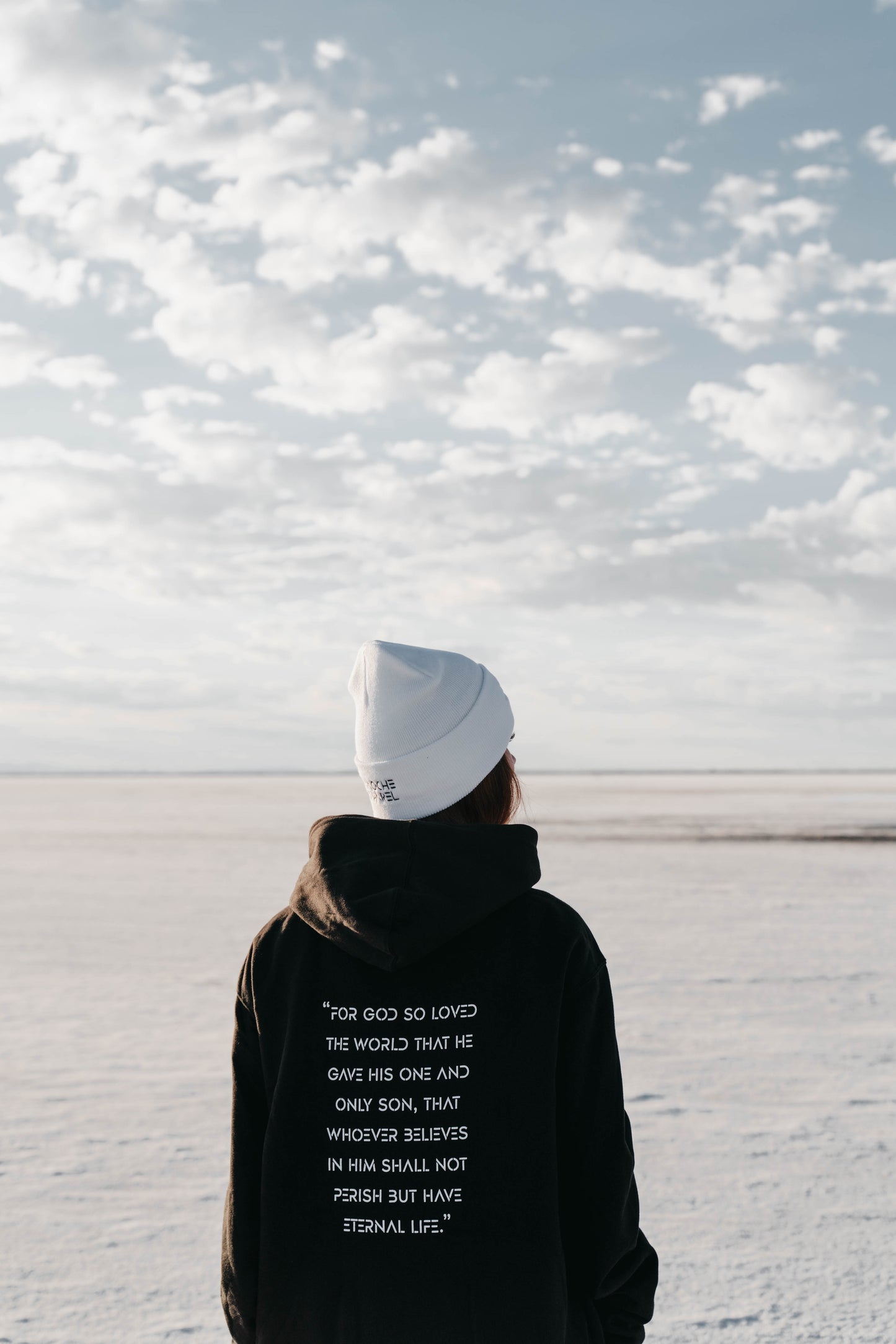 " JOHN 3:16 " Unisex Black Hoodie