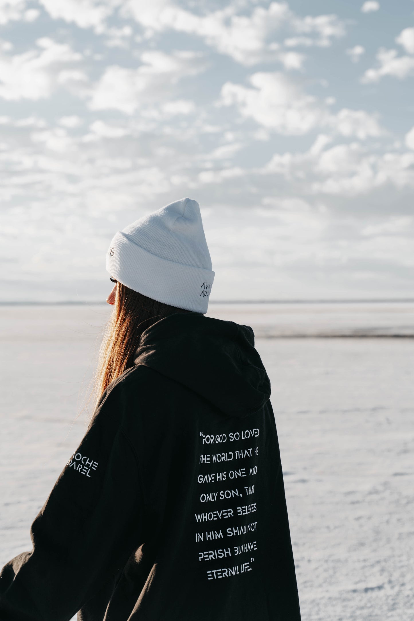 " JOHN 3:16 " Unisex Black Hoodie