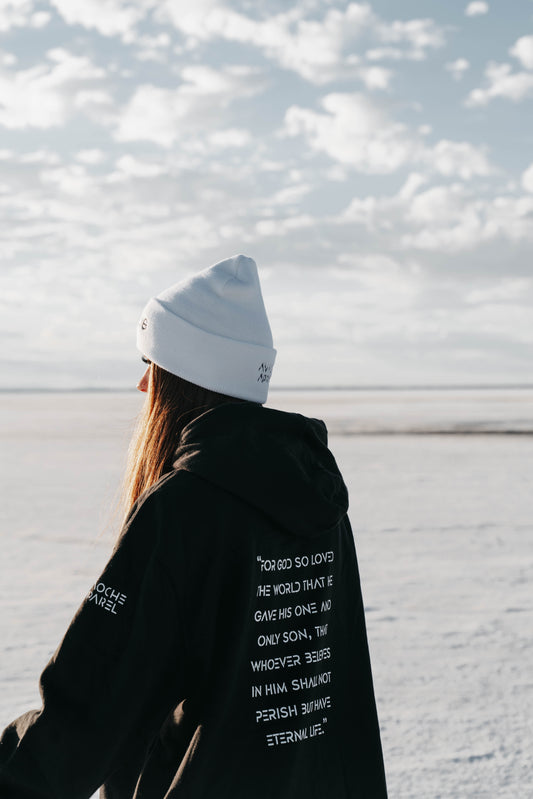 " JOHN 3:16 " Unisex Black Hoodie