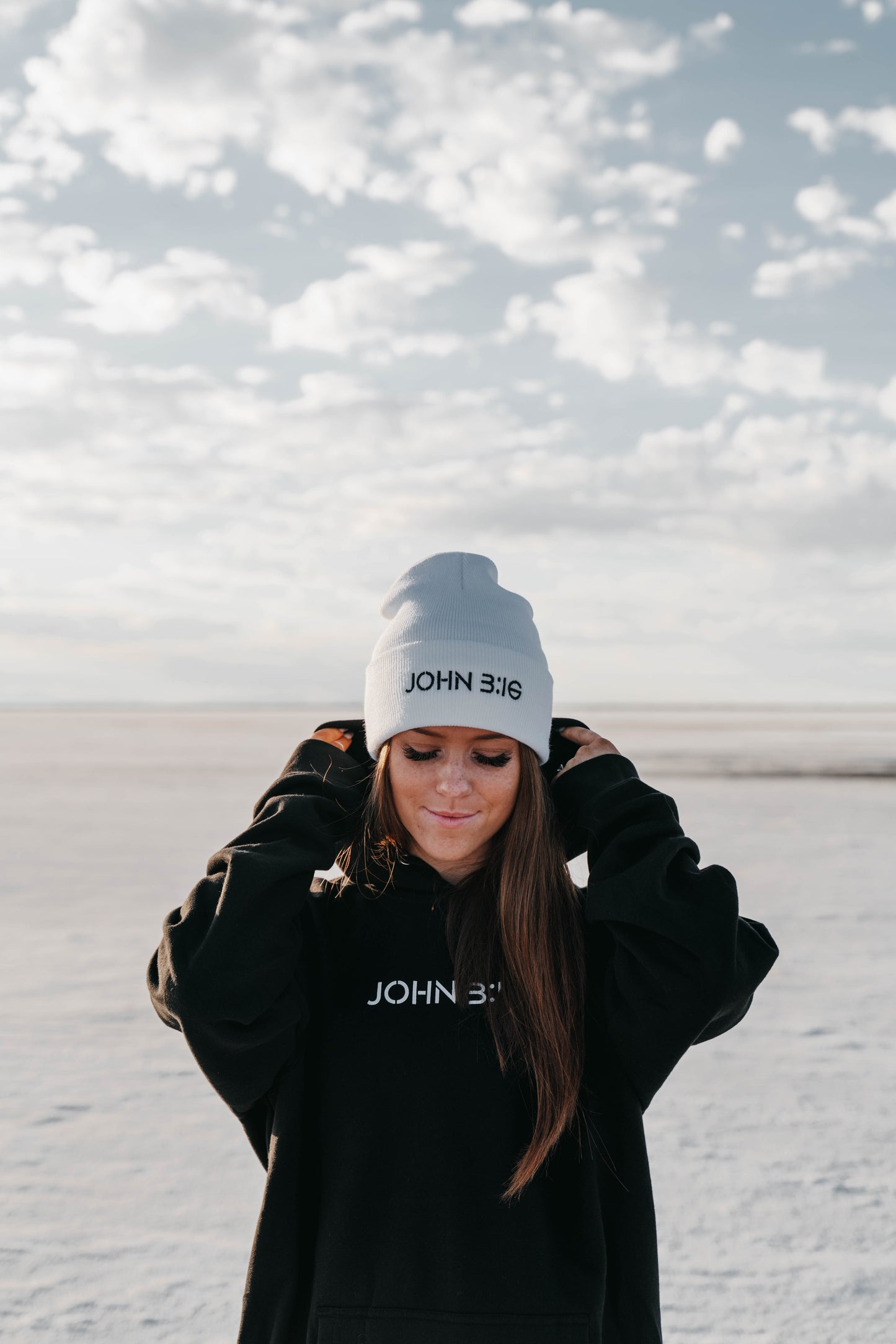 " JOHN 3:16 " Unisex Black Hoodie