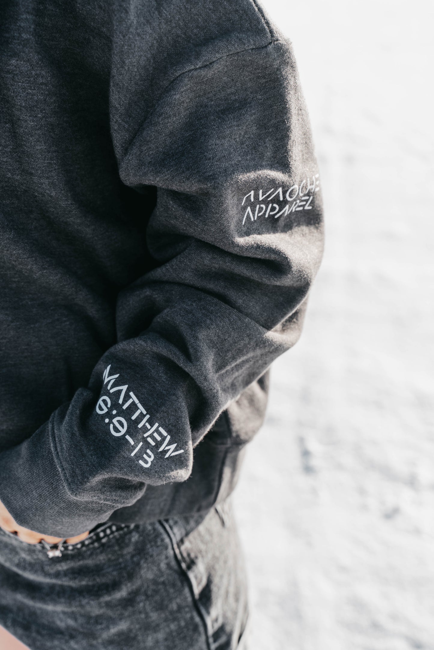 " PRAY DAILY " Women's Grey Hoodie