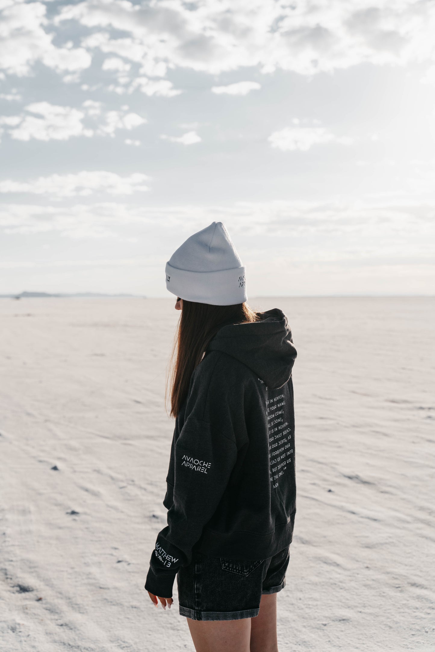 " PRAY DAILY " Women's Grey Hoodie