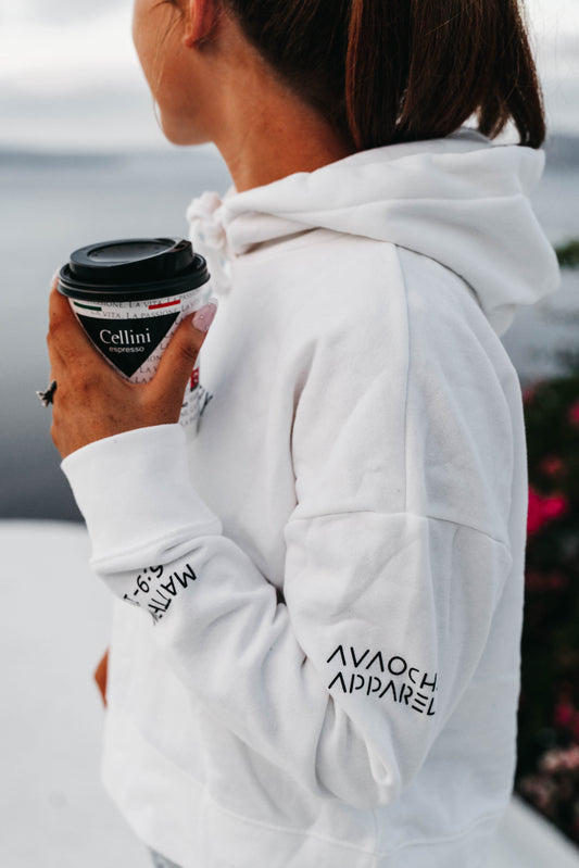 " PRAY DAILY " Women's White Hoodie