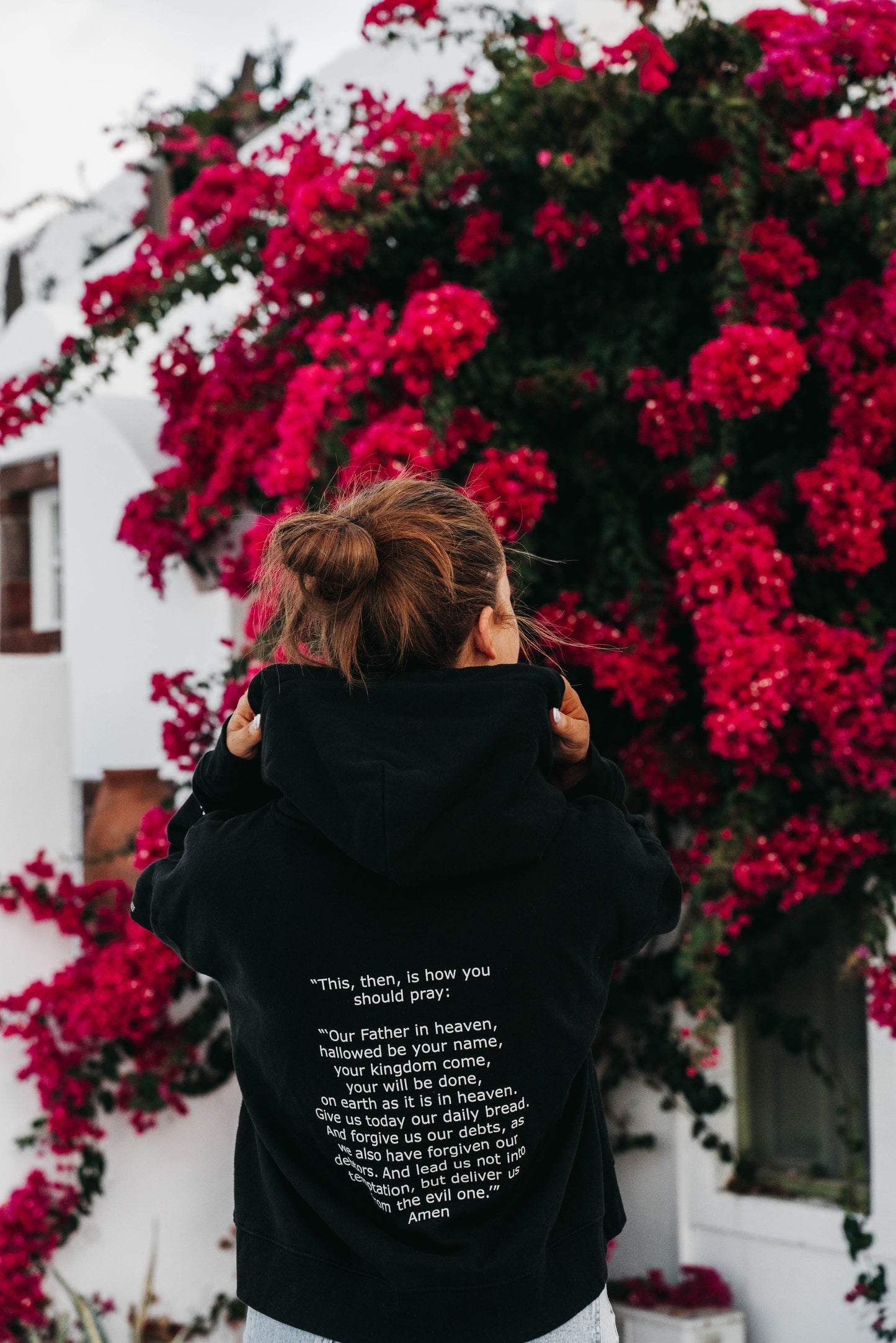 " PRAY DAILY " Women's Black Hoodie
