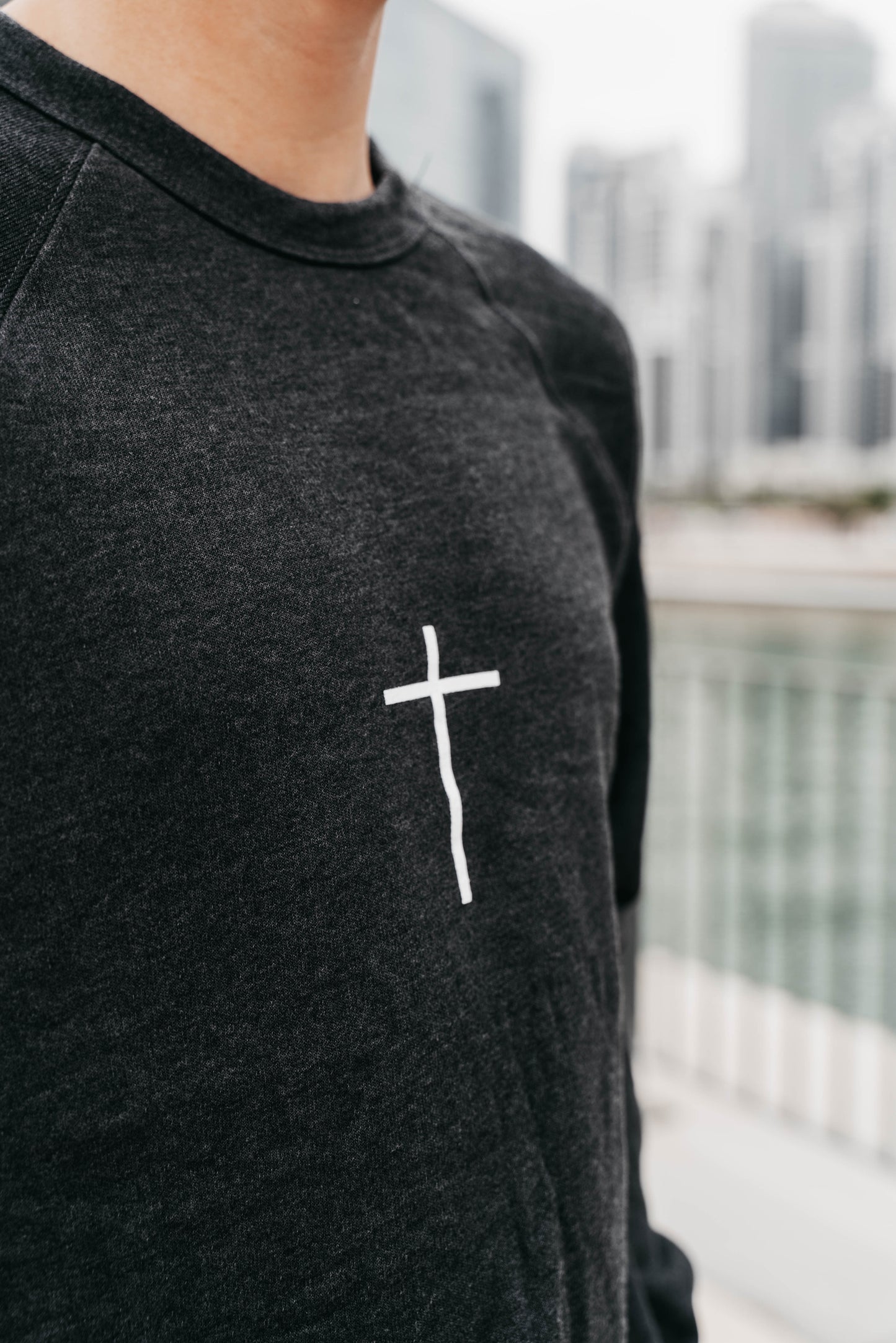 " WE OWE A DEBT.. " Men's Charcoal Grey Crewneck