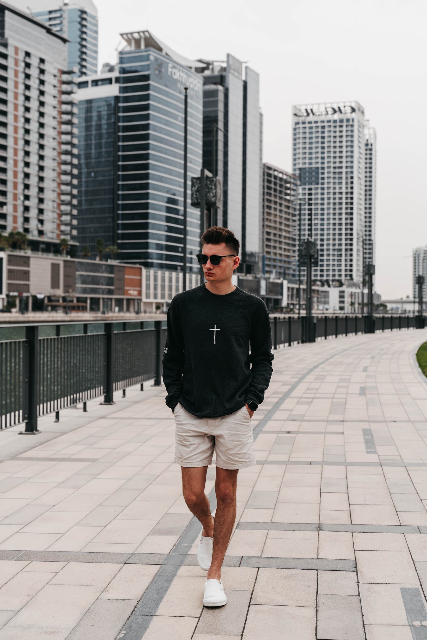 " WE OWE A DEBT.. " Men's Charcoal Grey Crewneck