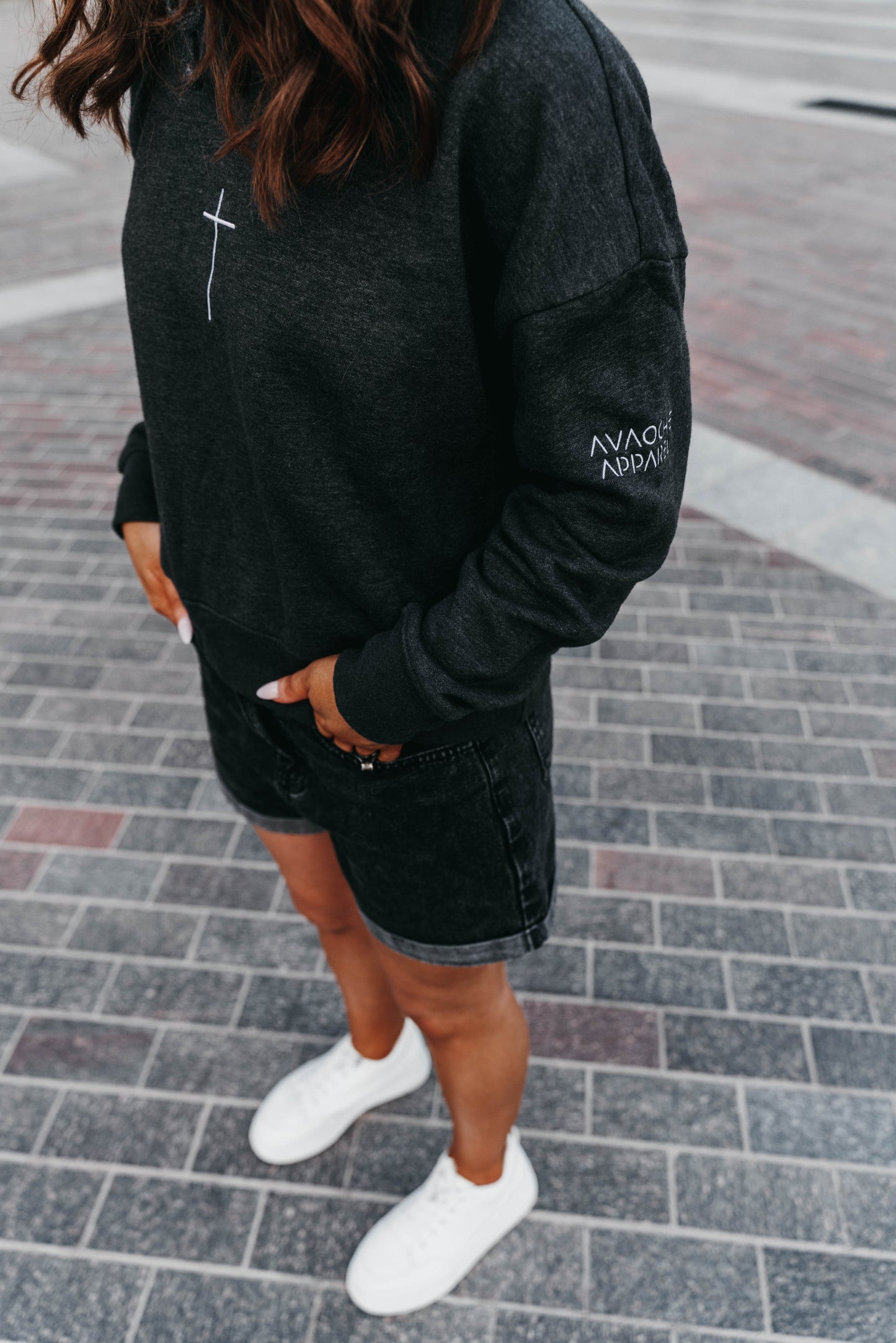 " ASK ME ABOUT JESUS " Women's Charcoal Grey Hoodie