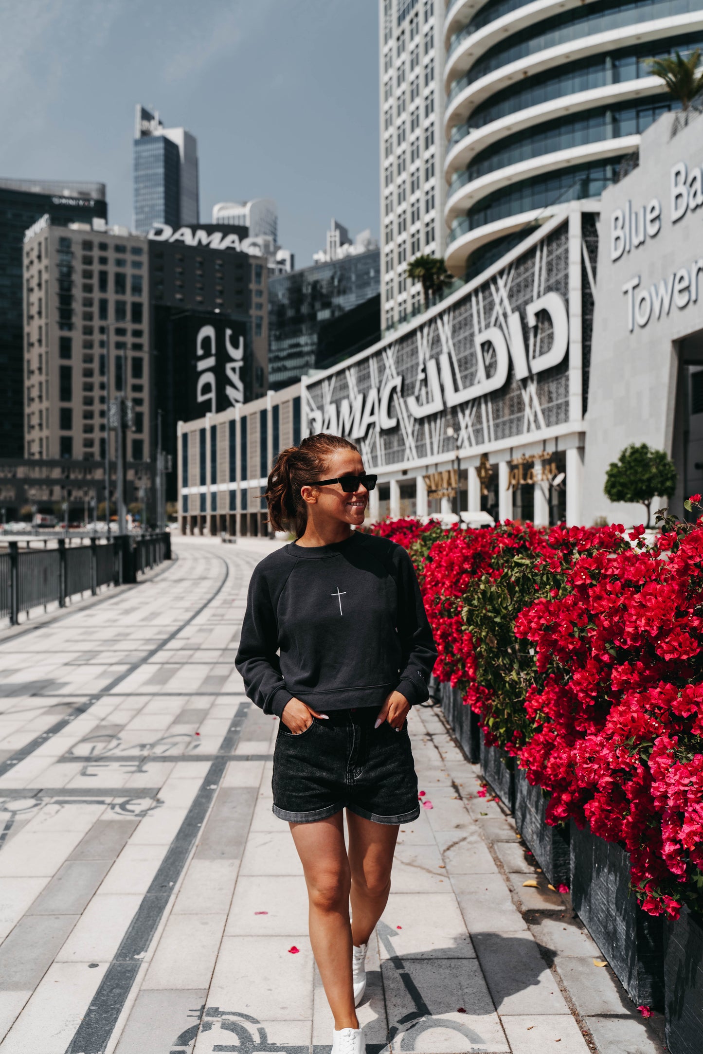 " ASK ME ABOUT JESUS " Women's Charcoal Grey Crewneck