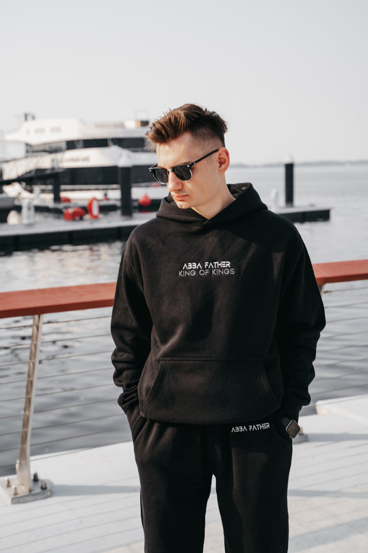 " ABBA FATHER " MENS BLACK LOUNGE SET * PRE-ORDER *