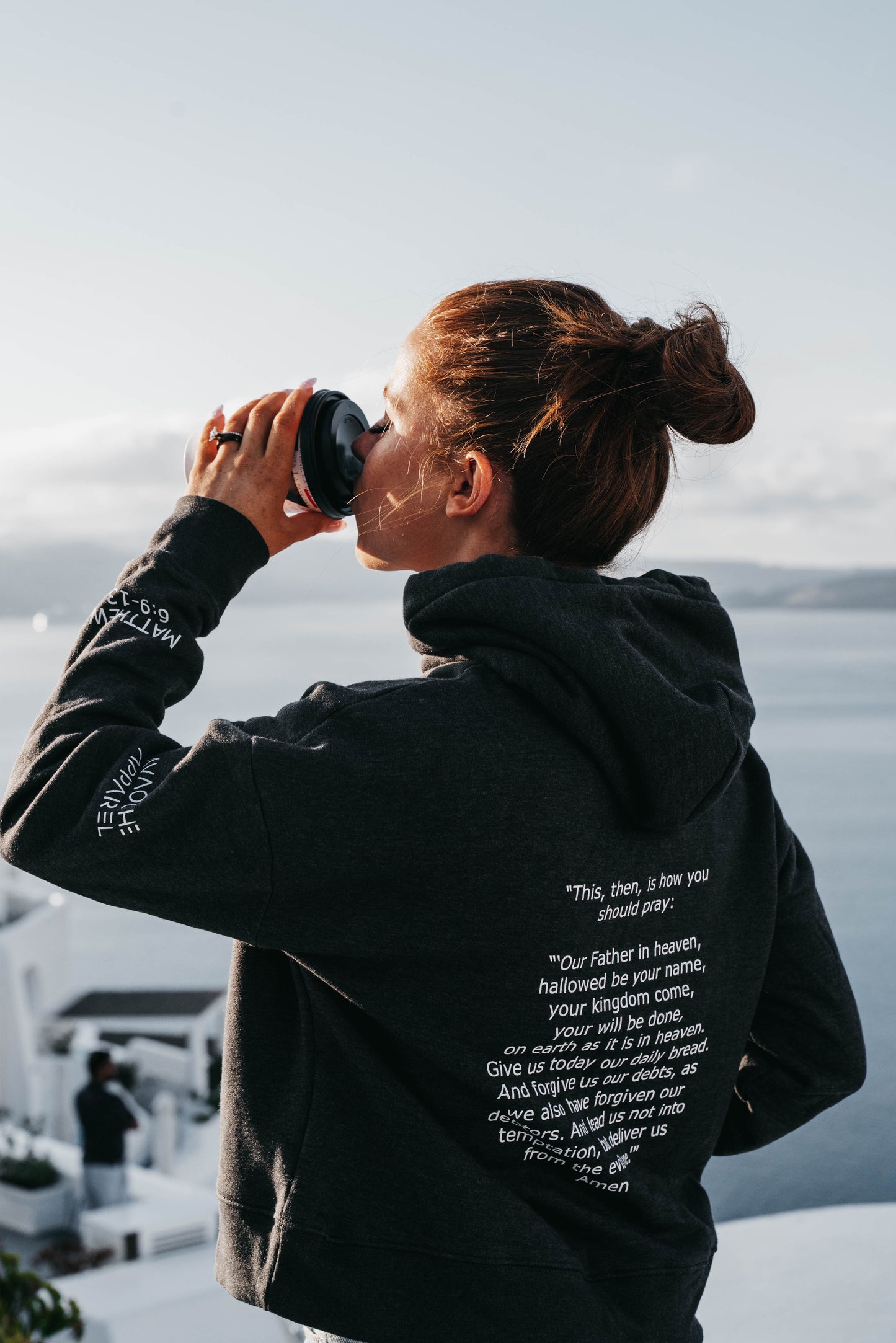 " PRAY DAILY " Women's Charcoal Grey Hoodie