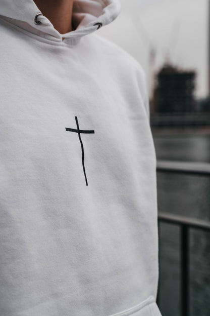 " WE OWE A DEBT.. " Unisex White Hoodie